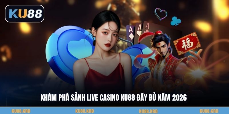 Khám phá sảnh live casino KU88 đầy đủ năm 2026